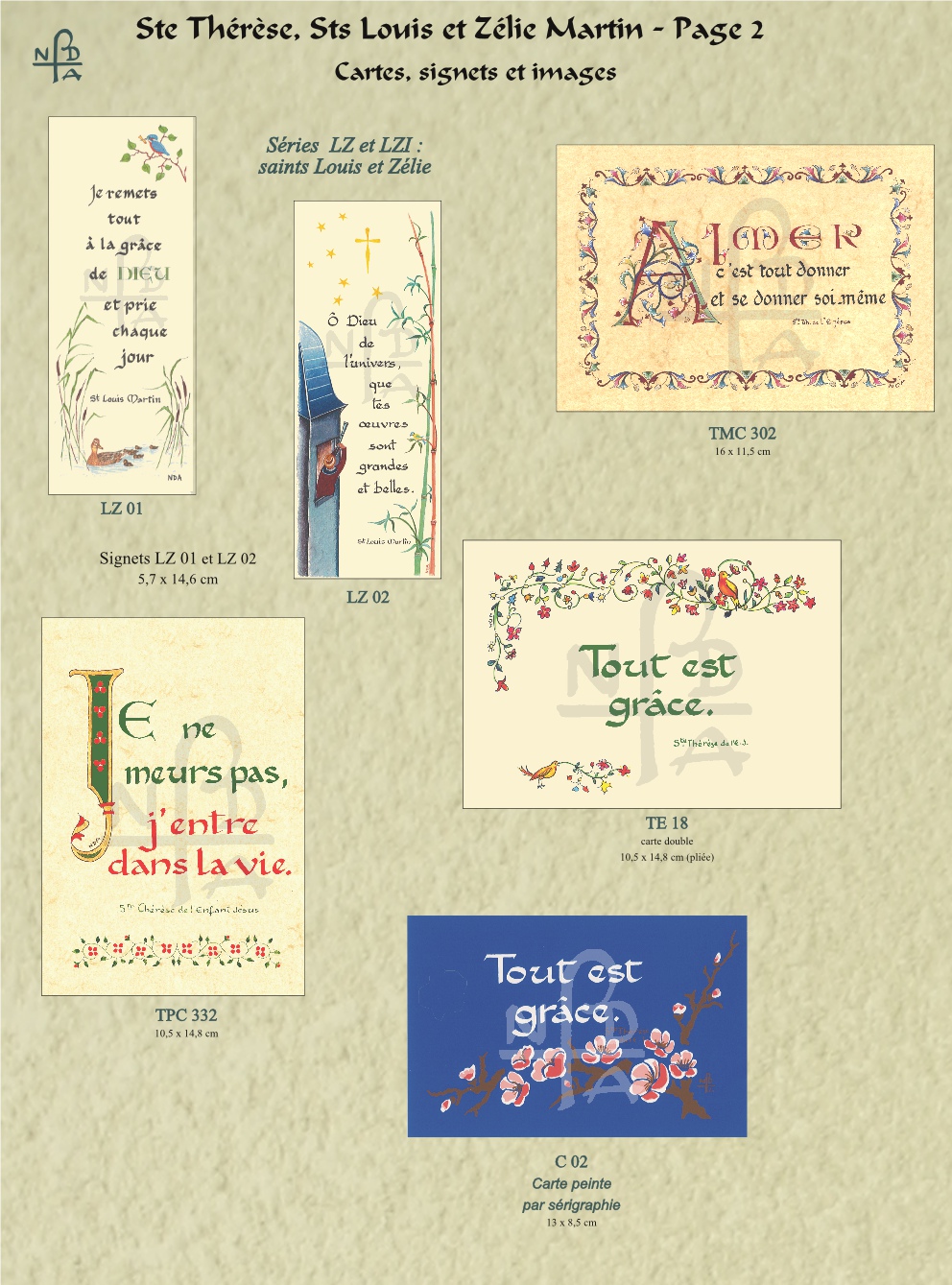 Abbaye Argentan Images Ste Thérèse Sts Louis et Zélie Martin page 2